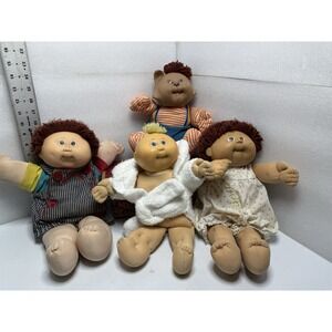 Lot 4 Vintage Cabbage Patch Kids & 1983 Cat Koosas 1978‎ 1982 Dolls collectibles